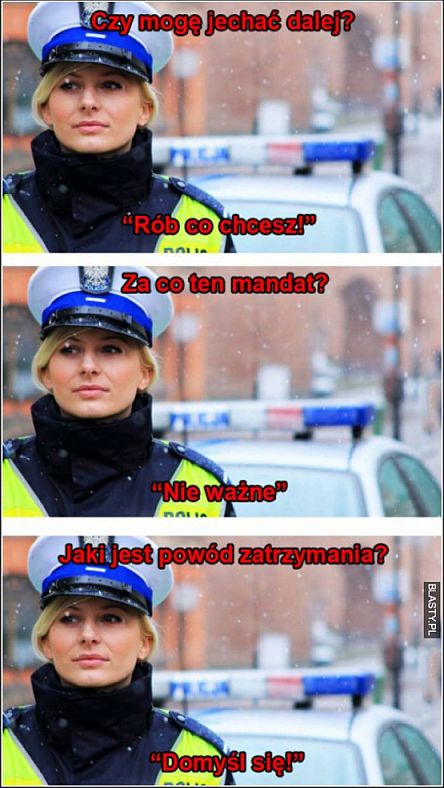 kobieta policjant - domyśl się