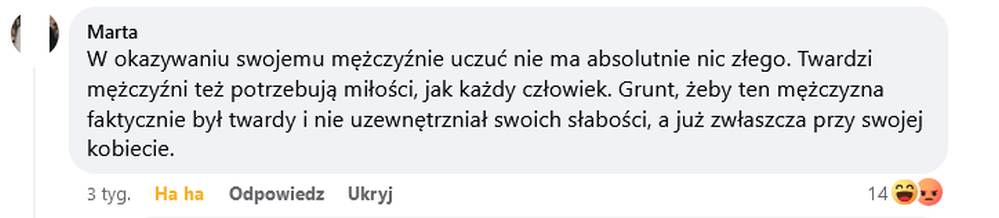 Dobra kobieta reaguje na męskie słabości WSPARCIEM 2