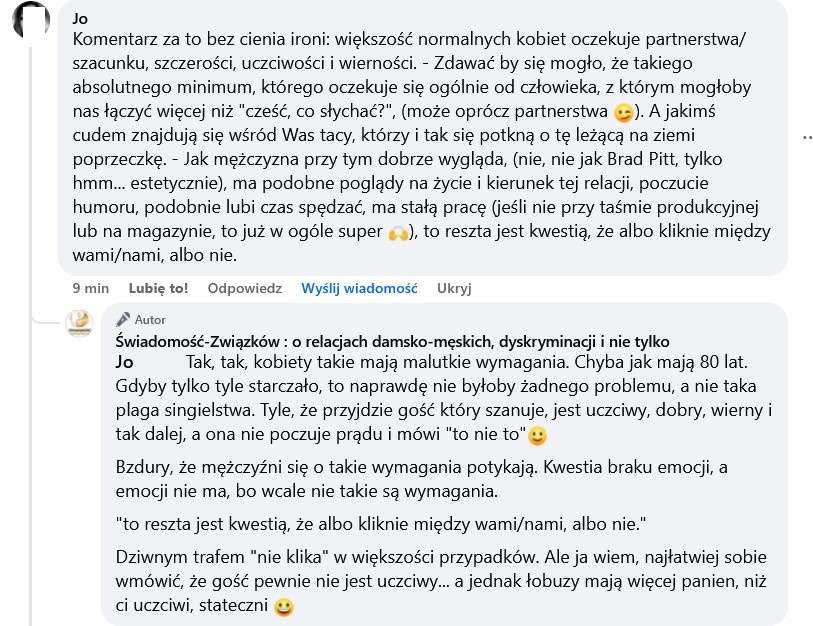 Kobiety mają niskie wymagania. Chcą emocji! 1