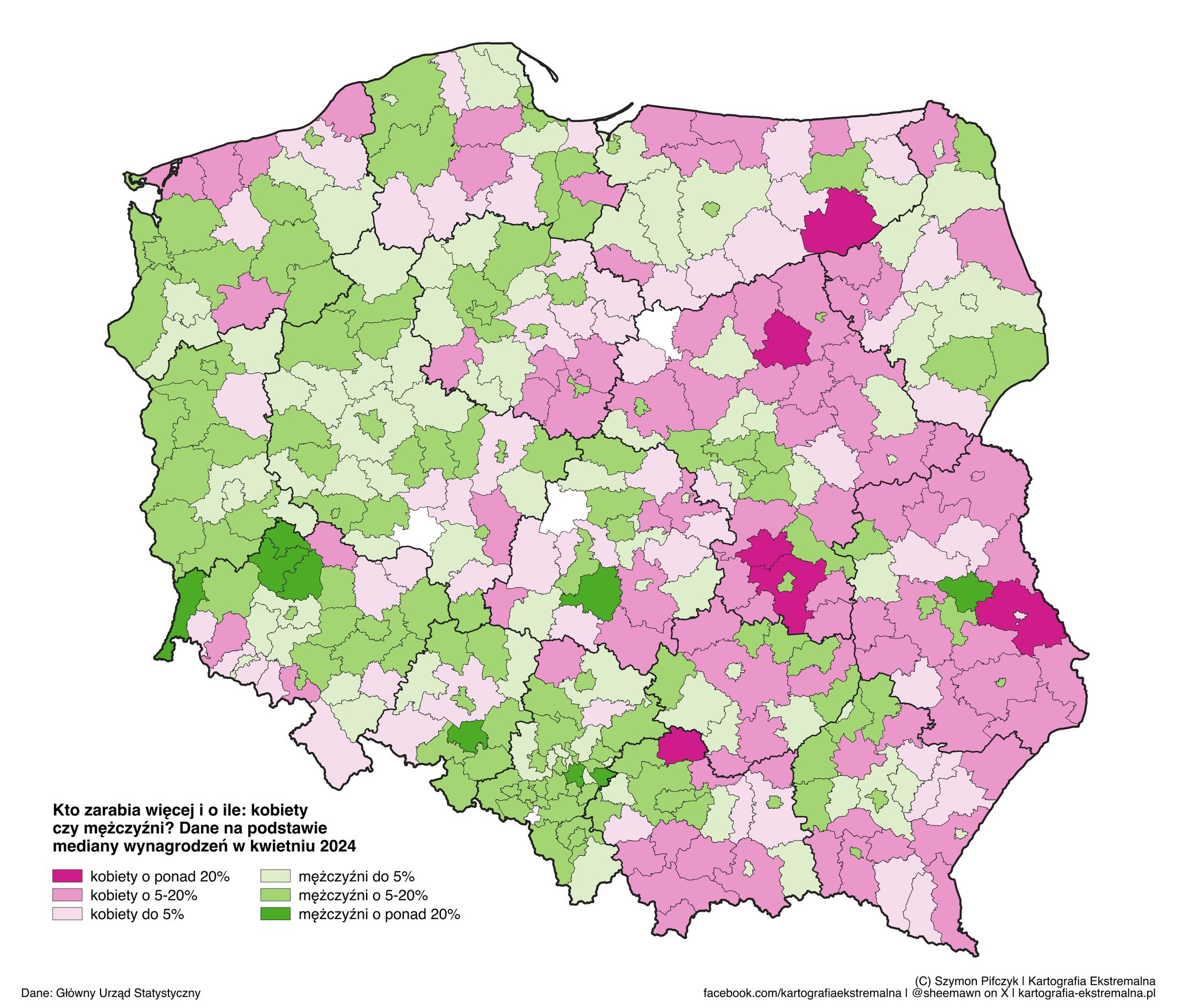 zarobki kobiet i mężczyzn w Polsce