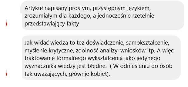 Opinie o stronie i jak do nich podchodzę 38